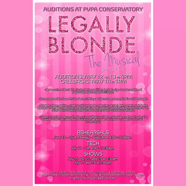 Legally Blonde The Musical Auditions